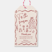 Tis the Season to be Married Thank You ギフトタグ (正面)