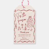 Tis the Season to be Married Thank You ギフトタグ (裏面)