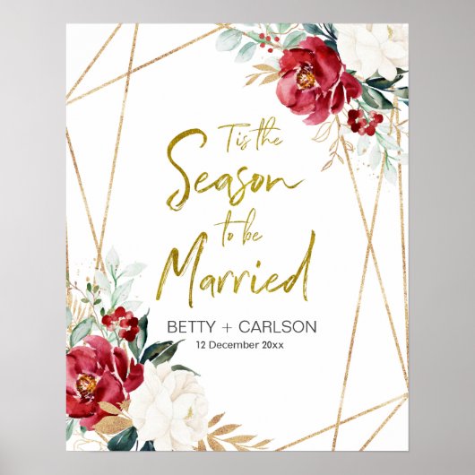 Tis The Season to Be Married Welcome ポスター (正面)