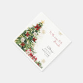 Tis the Season to be married Winter Bridal Shower スタンダードカクテルナプキン (角)