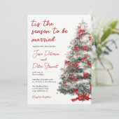 Tis The Season to Be Married Winter Bridal Shower 招待状 (スタンド正面)