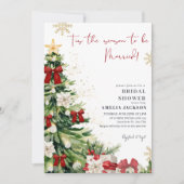 Tis the Season to Be Married Winter Bridal Shower 招待状 (正面)
