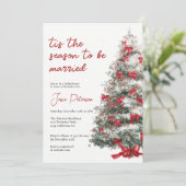 Tis The Season to Be Married Winter Bridal Shower 招待状 (スタンド正面)