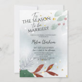 Tis the Season to Be Married Xmas Bridal Shower  招待状 (正面)