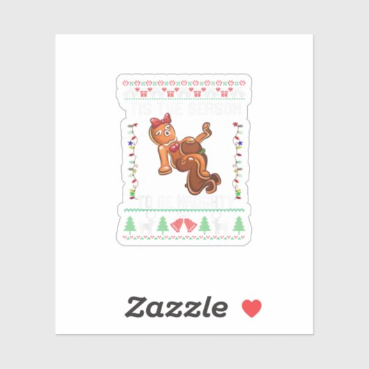 Tis The Season To Be Naughty Christmas  シール (シート)