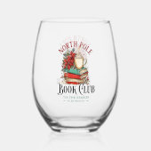 'Tis the Season to Be Reading ステムなしワイングラス (裏面)
