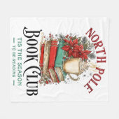 'Tis the Season to Be Reading  フリースブランケット (正面(横))