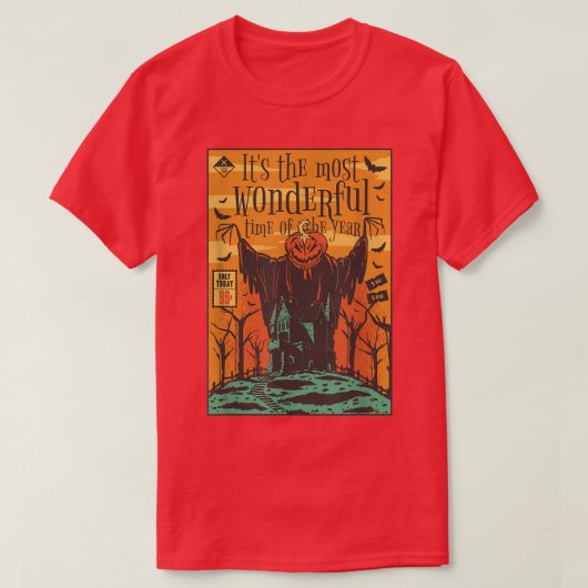 Tis The Season To Be Spooky, Retro 80s Horror Movi Tシャツ (デザイン正面)