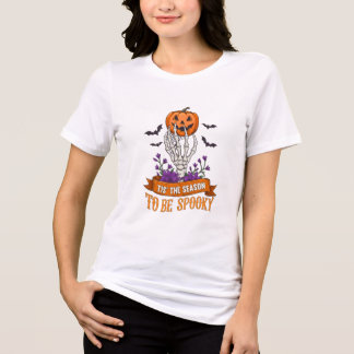 Tis The Season To Be Spooky Skeleton Hand Hallowee トライブレンドTシャツ