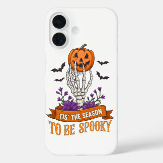 Tis The Season To Be Spooky Skeleton Hand Hallowee iPhone 16ケース