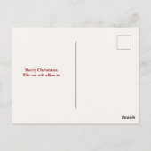 Tis the Season to Purr — Personalized Maine Coon ポストカード (裏面)