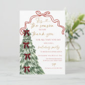 Tis the season to say thank you Christmas party 招待状 (スタンド正面)