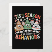 Tis The Season To Shape Behavior Analyst Christmas シーズンカード (正面/裏面)
