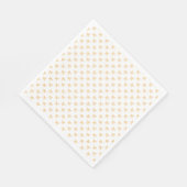 Tis' The Season To Sparkle Christmas Bow Gold スタンダードランチョンナプキン (角)