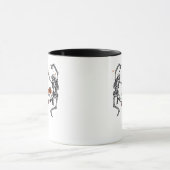 Tis The Season To Spooky Halloween Skeleton Retro マグカップ (中央)