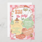 Tis the season two be jolly 2nd birthday invite. 招待状 (正面/裏面)
