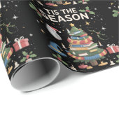 Tis the Season Wizard School Christmas Cozy Magic ラッピングペーパー (ロールコーナー)