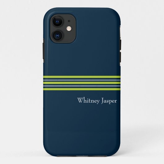 Tisbury -海軍緑の白iPhone 5の箱 Case-Mate iPhoneケース (裏面)