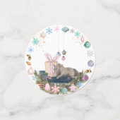 Tisch Konfetti Weihnachtsmotiv mit Pferd コンフェッティ (スモール正面)