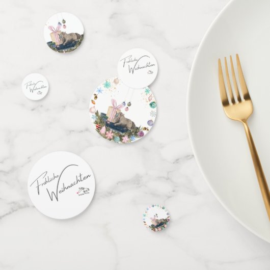 Tisch Konfetti Weihnachtsmotiv mit Pferd コンフェッティ (グループ)