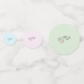 Tischdekoration, Osterdekoration Konfetti コンフェッティ (裏面)