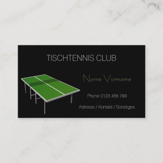 tischtennis 名刺 (正面)