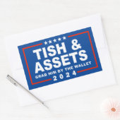 Tishと資産 - 財布を掴め 長方形シール (封筒)
