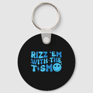 TismでRizz Emかっこいい自閉症啓発ボーイズ キーホルダー