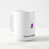 Tissinaの紫色のイカ コーヒーマグカップ (正面左)
