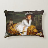 Tissot "ボートの若い女性" アクセントクッション (正面)