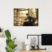 Tissot：港を見下ろす部屋 ポスター (ホームオフィス)