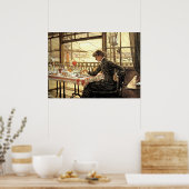 Tissot：港を見下ろす部屋 ポスター (キッチン)