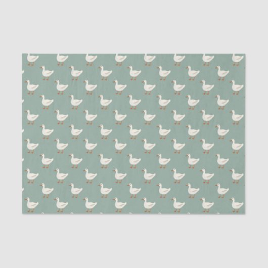 Tissue Paper (25cm x 38cm) - Cute Ducks Pattern 薄葉紙 (正面)