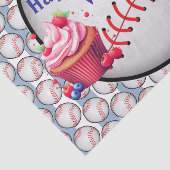 Tissue Paper Blue Baseball Happy Birthday  薄葉紙 (詳細)