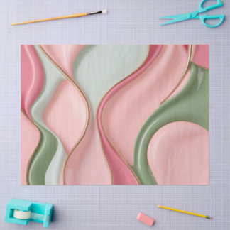 Tissue paper in stylish abstract graphic 薄葉紙