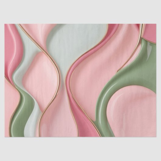 Tissue paper in stylish abstract graphic 薄葉紙 (正面)