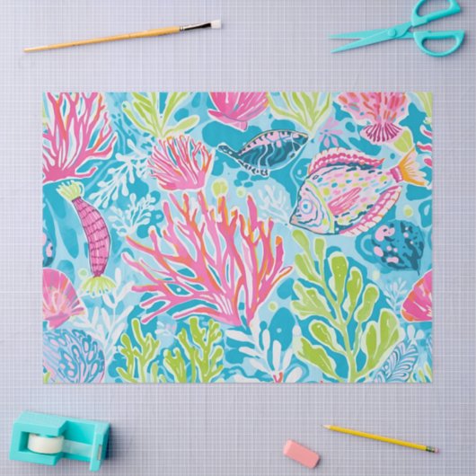 Tissue paper in stylish graphic 薄葉紙 (クラフト)