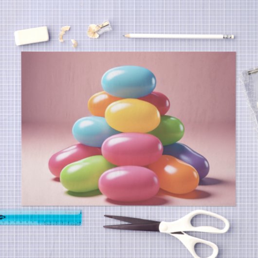 Tissue Paper (Jellybeans) 薄葉紙 (クラフト)