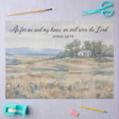 Tissue Paper - Joshua 24:15 - A House on a Prairie 薄葉紙 (クラフト)