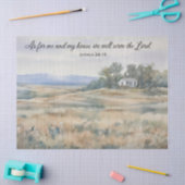 Tissue Paper - Joshua 24:15 - A House on a Prairie 薄葉紙 (クラフト)