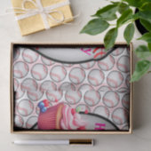 Tissue Paper Pink Baseball Happy Birthday  薄葉紙 (ギフト)