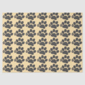 Tissue Paper - Polydactyl Paw Print on Beige 薄葉紙 (正面)