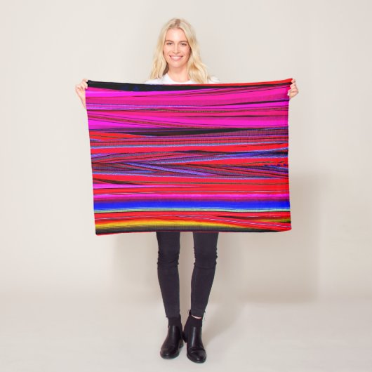 Tissus guatémaltèques : trésor de Chichicastenango フリースブランケット (インサイチュ)