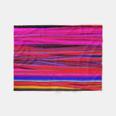 Tissus guatémaltèques : trésor de Chichicastenango フリースブランケット (正面(横))