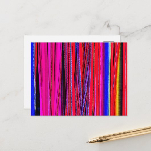 Tissus guatémaltèques: trésor de Chichicastenango ポストカード (正面/裏面インサイチュ)