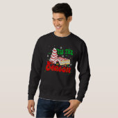 Tis'The Season Christmas Tree Cakes Debbie Groov スウェットシャツ (正面フル)
