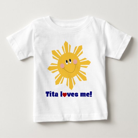 Titaは私を幼児ティー愛します ベビーTシャツ (正面)