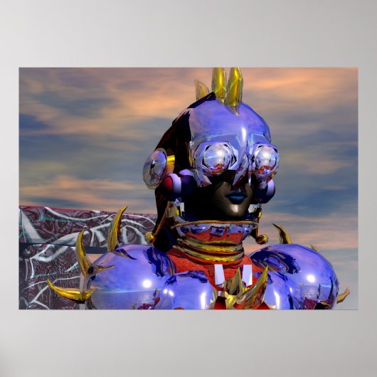 TITAN CYBORG PORTRAIT サイエンスフィクション,Scifi ポスター (正面)