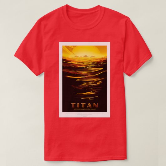 Titan Exoplanet Travel Bureau JPL Travel Visions o Tシャツ (デザイン正面)
