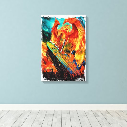 titani sinking rose like the phoenix キャンバスプリント (インサイチュ (ウッドフロア))